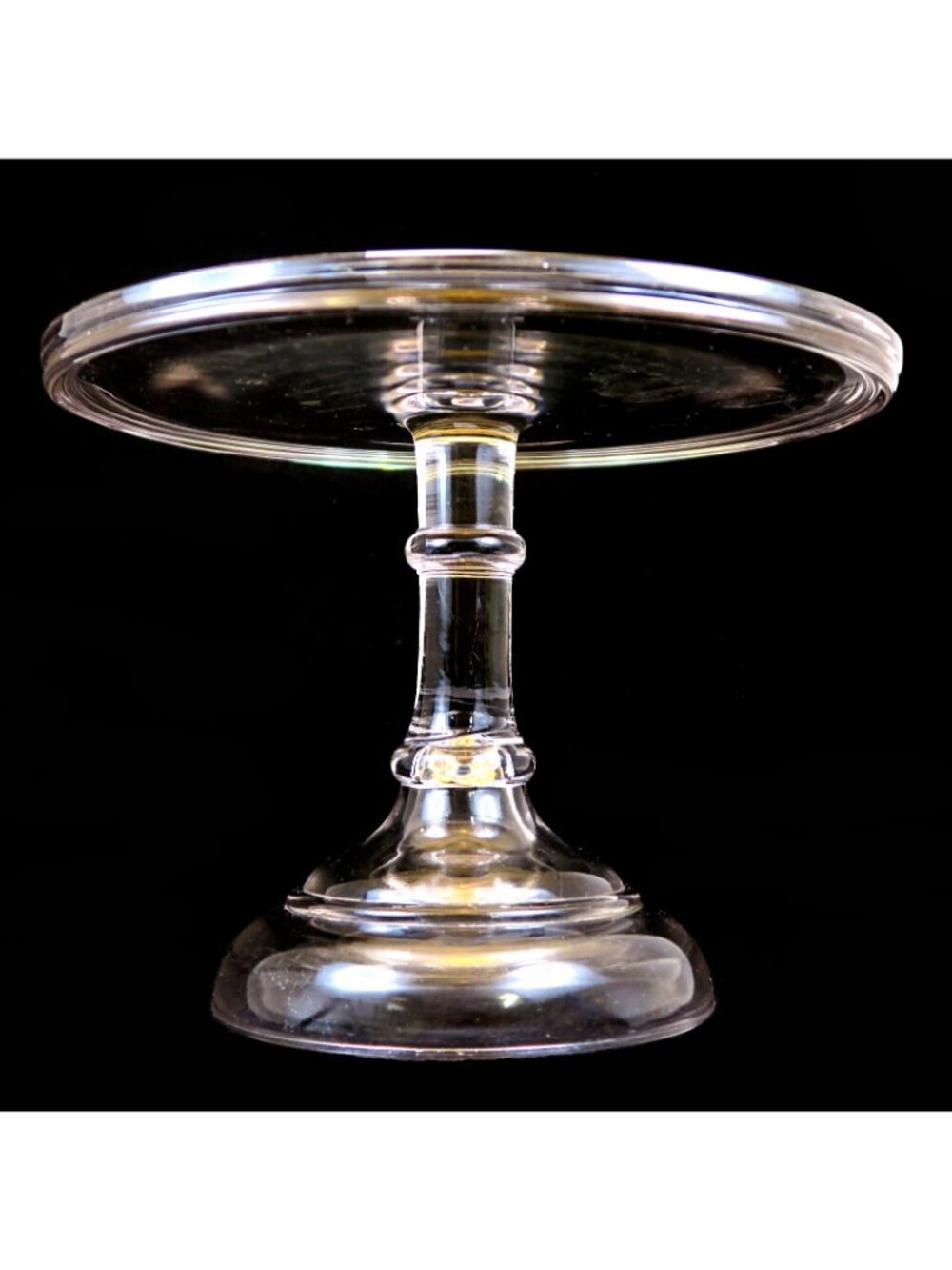 EAPG Flint Glass 9" Cake Stand Antique Early 20th Century Serveware - Picture 2 of 4